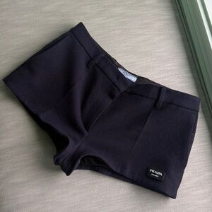 Prada wool mini short